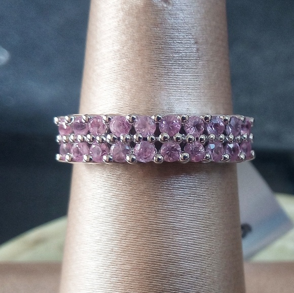 Genuine Pink Sapphire Ring - Picture 2 of 3